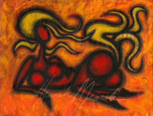 "Reclining Horse Woman"